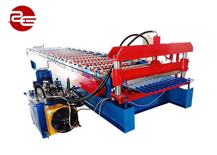 Trapezoidal Box Corrugated Roofing Machine Loading 5T Tile Forming Machine