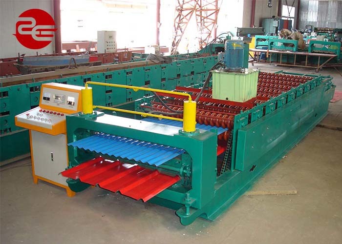 16KW Roofing Tile Roll Forming Machine 5T Load 14m/Min