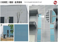 Warehouse Corrugated Galvanized Iron Sheet / Color Coated Metal Roofing Sheets AISI Standard