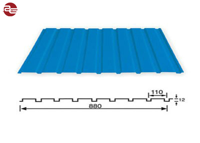 Colorful Galvanized Steel Roofing Sheet 0.12mm Thickness