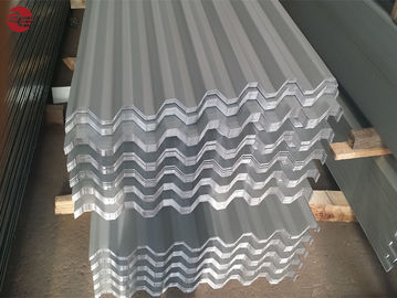 Warehouse Corrugated Galvanized Iron Sheet / Color Coated Metal Roofing Sheets AISI Standard